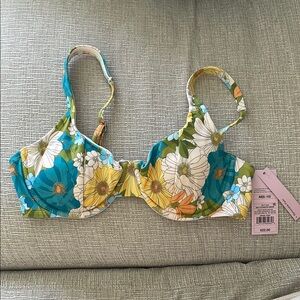 Multicolor Floral Underwire Bikini Top